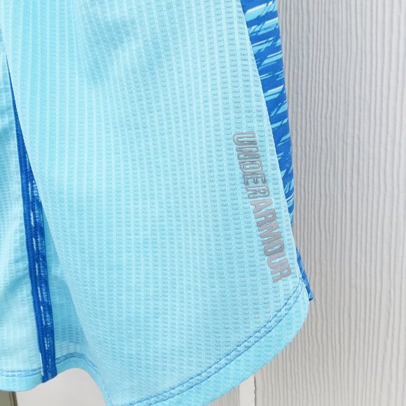 Blue & White Under Armour Mesh Back Athletic Tank - Picture 3 of 6